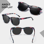 HAOLOTA 2pcs Classic Round Polarized Sunglasses for Women Men Lightweight SG8081-2P