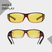 HAOLOTA Night Vision Driving Over Glasses, Nighttime Glasses Men Women Anti Glare NV0154