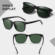 HAOLOTA 2pcs Classic Round Polarized Sunglasses for Women Men Lightweight SG8081-2P
