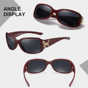 HAOLOTA Women's Polarized Sunglasses - Fashionable Butterfly Design SG0012