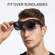 HAOLOTA Fit-Over Sunglasses-Polarized for Men Square Shades Oversized SG0174L