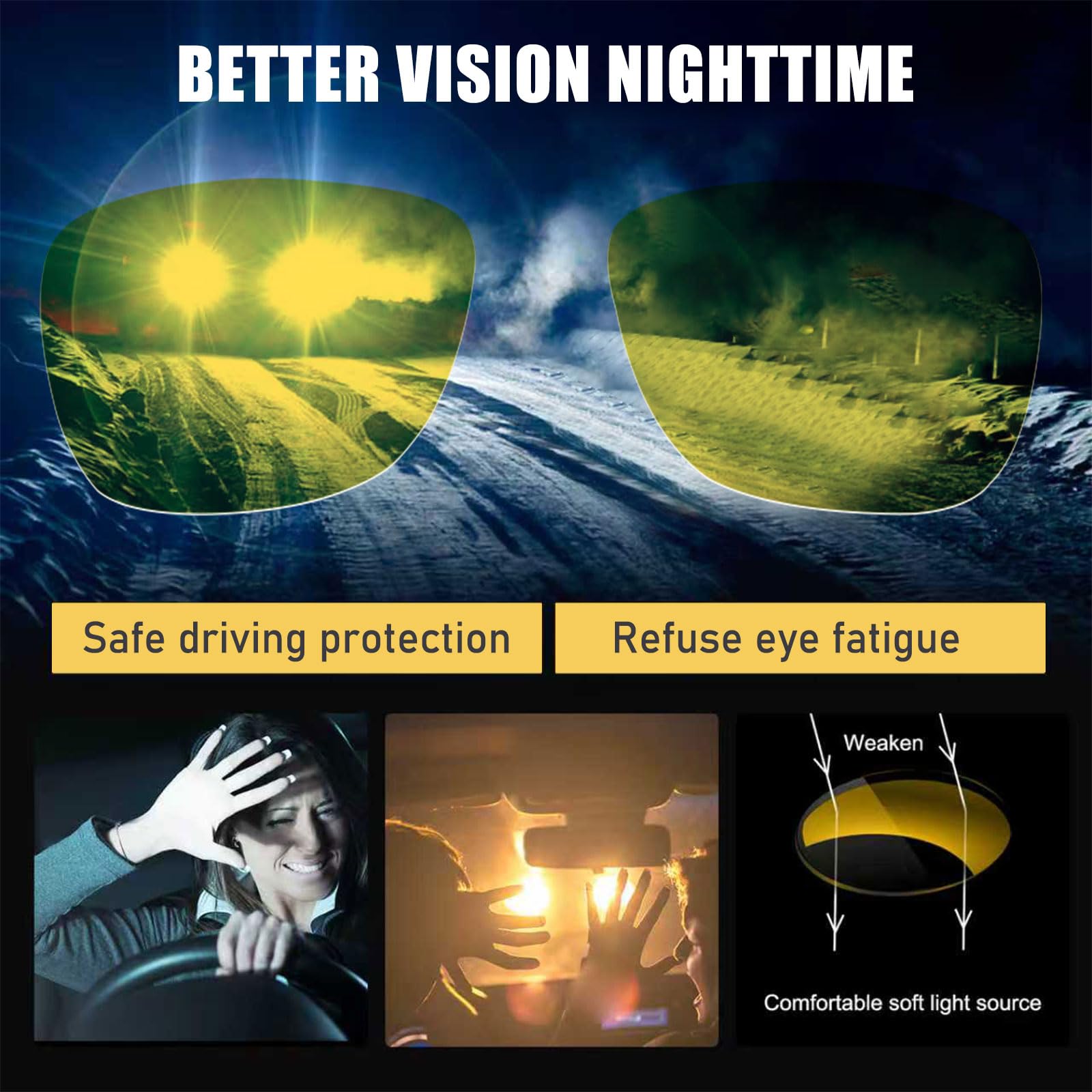 HAOLOTA Polarized Sunglasses for Men Ultralight Carbon Fiber, Square UV400 Protection NV8001