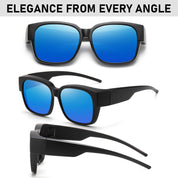 HAOLOTA 3pcs Polarized Fit Over Glasses Sunglasses Men Women UV400 Protection SG1824-3P