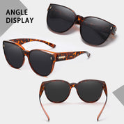 HAOLOTA Cat Eye Sunglasses for Prescription Glasses Women TR90 Lightweight SG0189