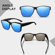 HAOLOTA Fit-Over Sunglasses Polarized for Men Square Shades UV400 Protection SG0174M