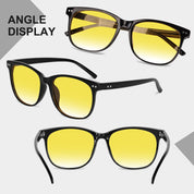 HAOLOTA Night Vision Driving Glasses Yellow Tinted Anti Glare Women NV8081