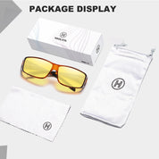HAOLOTA Night Vision Driving Over Glasses, Nighttime Glasses Men Women Anti Glare NV0311