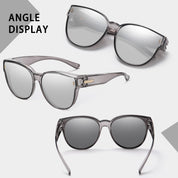 HAOLOTA Cat Eye Sunglasses for Prescription Glasses Women TR90 Lightweight SG0189