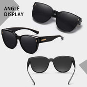 HAOLOTA Cat Eye Sunglasses for Prescription Glasses Women TR90 Lightweight SG0189