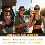 HAOLOTA Polarized Sunglasses for Men Ultralight Carbon Fiber UV400 Protection SG8001
