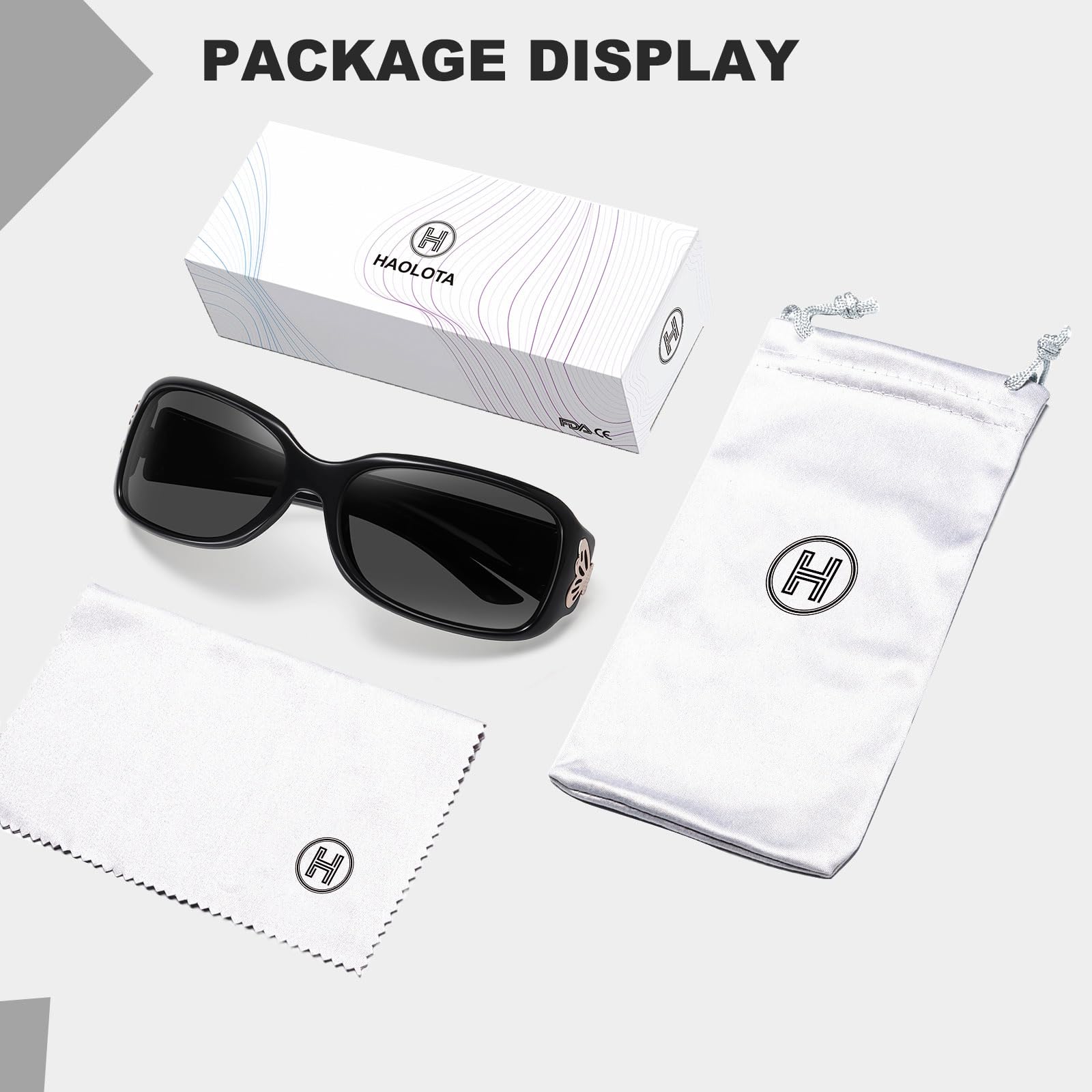 HAOLOTA Women's Polarized Sunglasses - Fashionable Butterfly Design SG0012