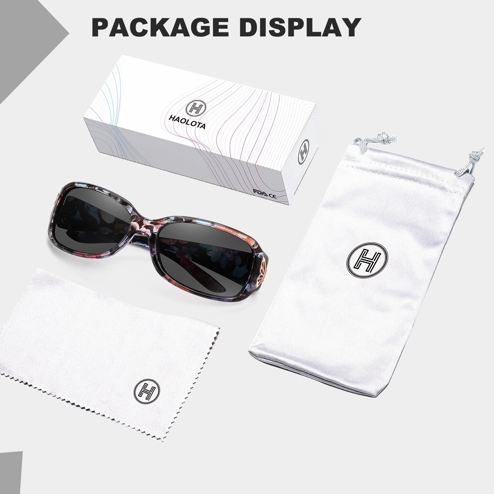 HAOLOTA Women's Polarized Sunglasses - Fashionable Butterfly Design SG0012