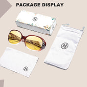 HAOLOTA Women Night Vision Driving Glasses Polarized HD Yellow Tinted Anti Glare NV0008