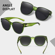 HAOLOTA Cat Eye Sunglasses for Prescription Glasses Women TR90 Lightweight SG0189