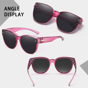 HAOLOTA Cat Eye Sunglasses for Prescription Glasses Women TR90 Lightweight SG0189