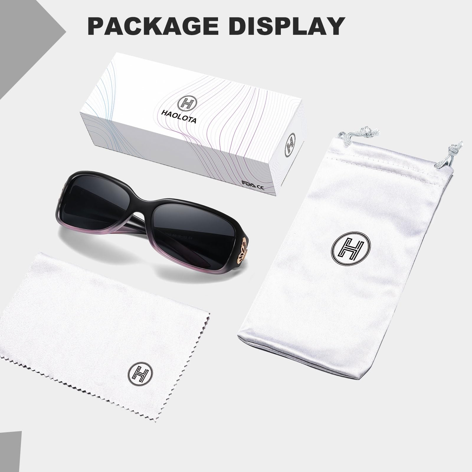 HAOLOTA Women's Polarized Sunglasses - Fashionable Butterfly Design SG0012