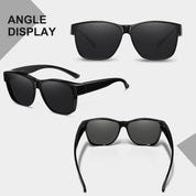 HAOLOTA Fit-Over Sunglasses Polarized for Men Square Shades UV400 Protection SG0174M