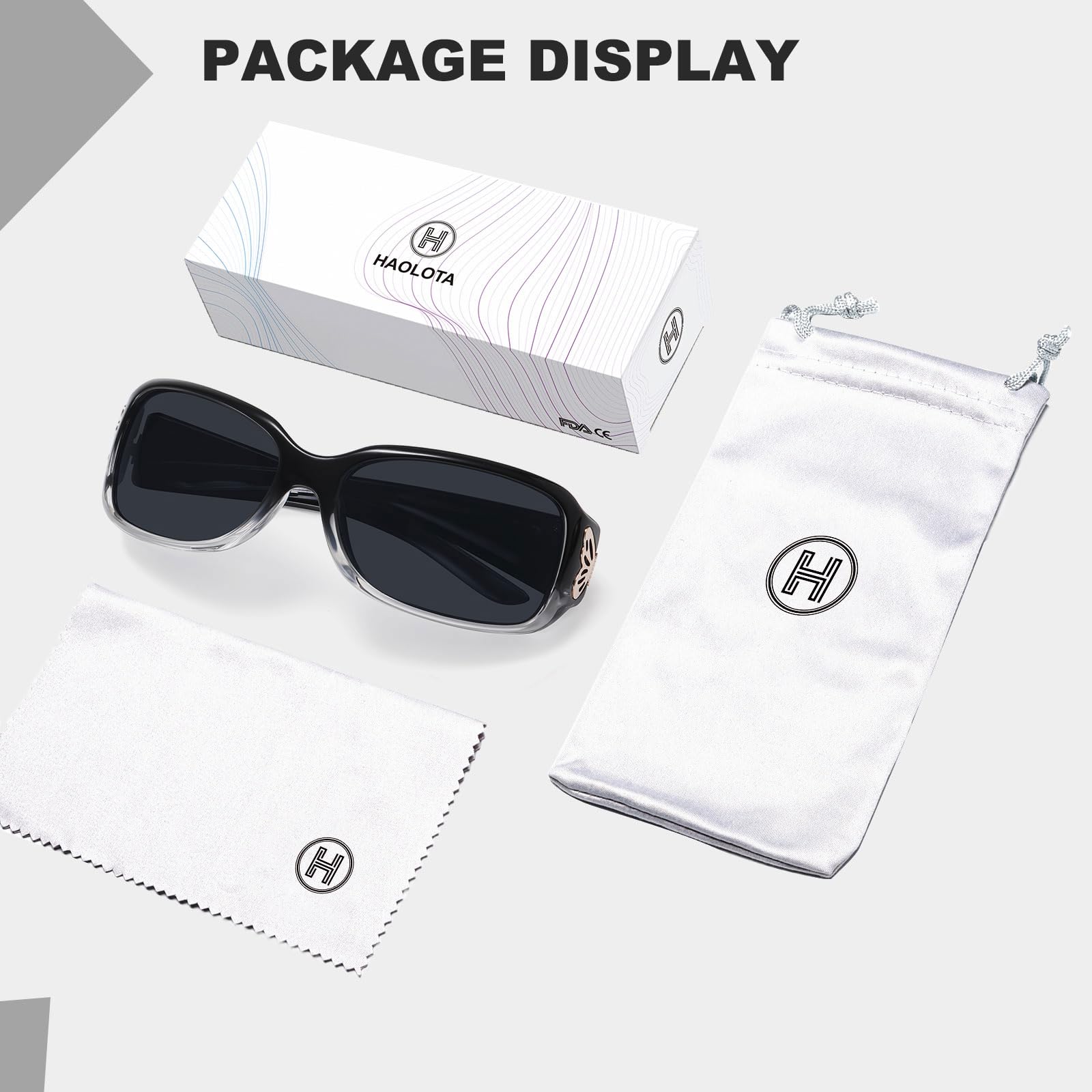 HAOLOTA Women's Polarized Sunglasses - Fashionable Butterfly Design SG0012