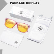 HAOLOTA Night Vision Driving Glasses Yellow Tinted Anti Glare Women NV8081
