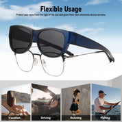 HAOLOTA Cat Eye Sunglasses for Women Polarized Sunglasses Wear Over Glasses SG0173