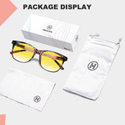 HAOLOTA Night Vision Driving Glasses Yellow Tinted Anti Glare Women NV8081